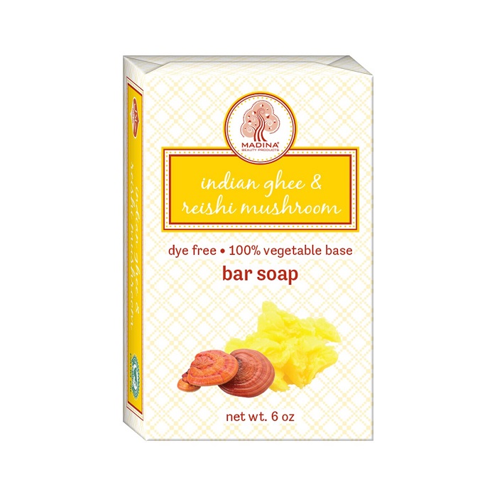 Indian Ghee & Reishi Mushrooms 6.0oz Bar Soap